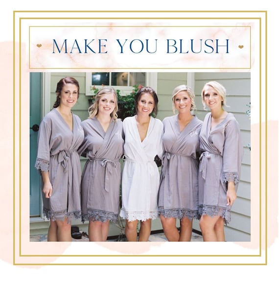 set of 5 bridesmaid robes
