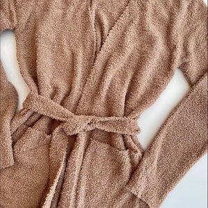 MATCHING Cardigan // Fuzzy Robe // Cozy Lounge Robe // Cute Loungewear // Sweatsuit / Matching Set Available // CARDIGAN Tan