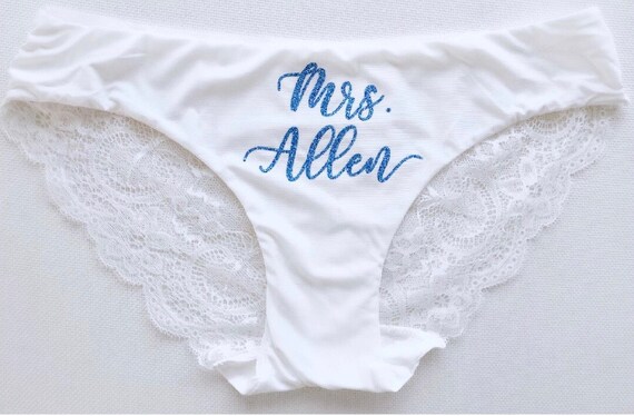 personalized underwear for bride