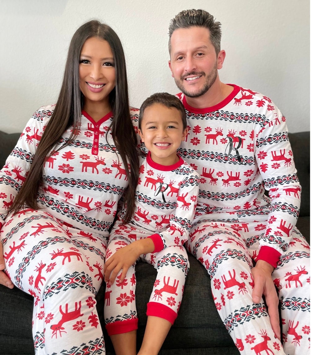 Long John Christmas Pajamas Etsy