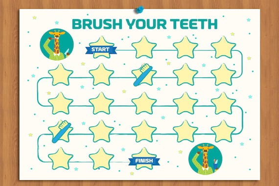Kids Brushing Teeth Chart