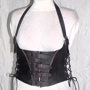Plus Size Leather Corset / Cincher / Harness - Ready to Ship
