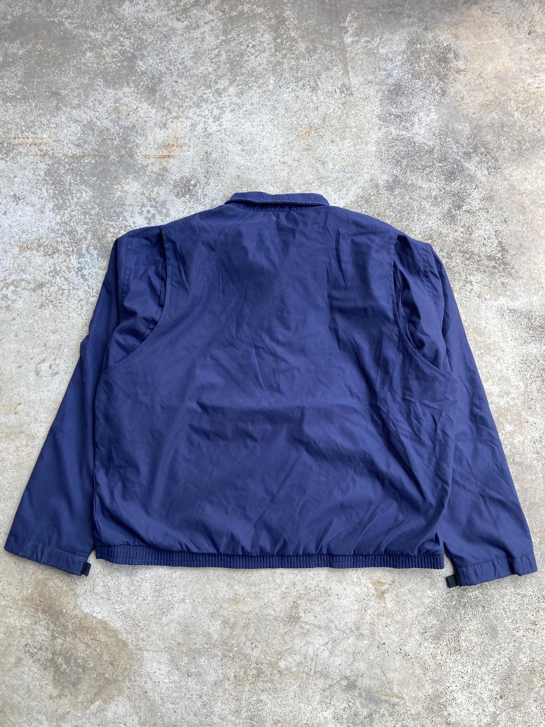 Vintage Polo Ralph Lauren Navy Quarter Zip Windbreaker Jacket Pony