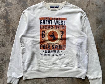Vintage Polo Sport Ralph Lauren West Bluegrass Festival Sweatshirt (Size L)