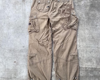 Vintage 1990’s Quicksilver Tactical Embroidery Cargo Pants