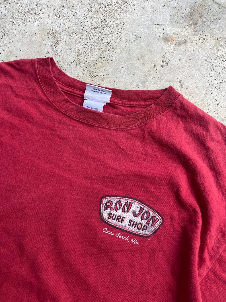 Camiseta vintage Ron Jon Surf Shop XL / Camiseta con estampado Cocoa Beach, estilo urbano Y2K imagen 5