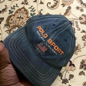 Polo Sport Blue Strapback Hat - Etsy