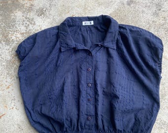 Vintage Issey Miyake Balloon Vest, 80s 90s Japanese Designer Layering Top