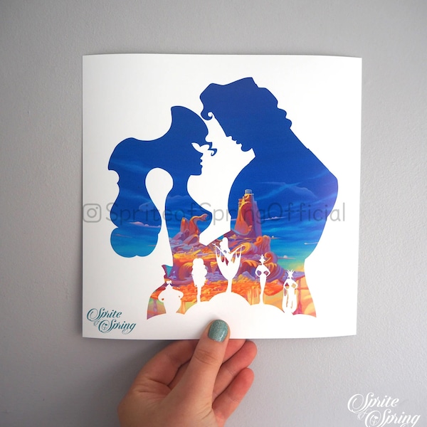 Hercules: Disney Silhouette Art Prints