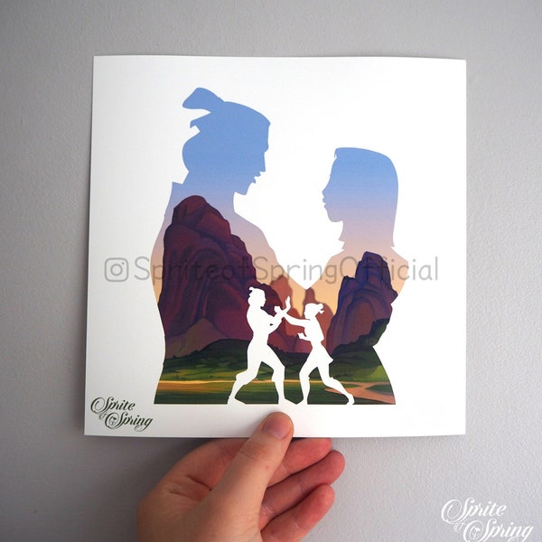 Mulan: Disney Silhouette Art Prints