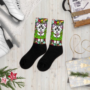 Cat Christmas Socks for him and for her