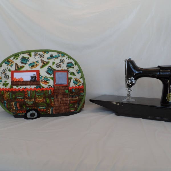 Glamping!  A Glamper Sewing Machine Cover for Your Singer Featherweight (Pattern)