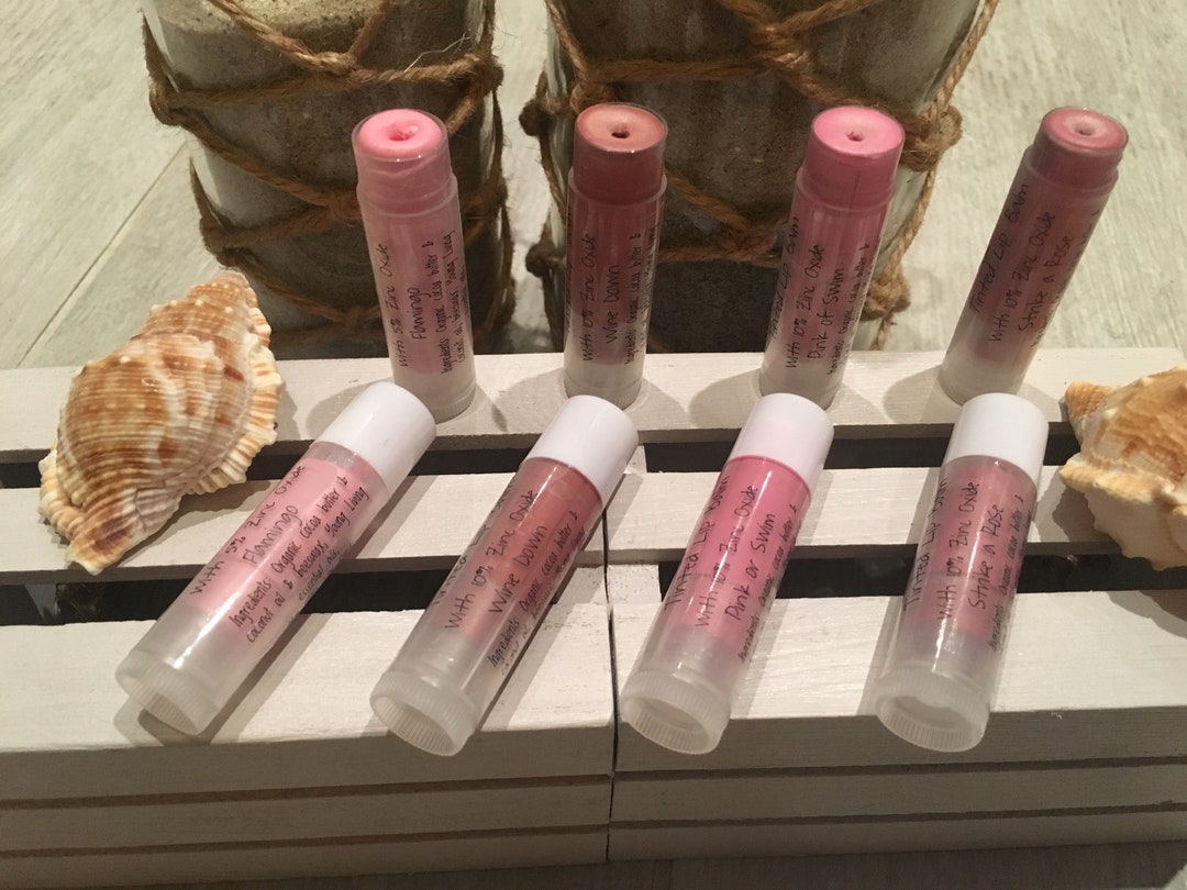 Lip Balm With Zinc Oxide set of 4 Etsy