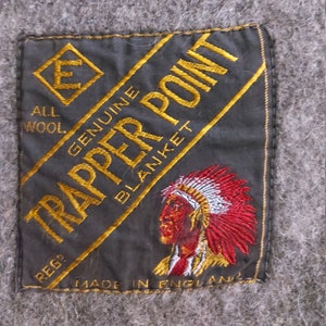 Vintage Genuine Trapper Point All Wool Blanket, T. Eaton Company, 1920's  