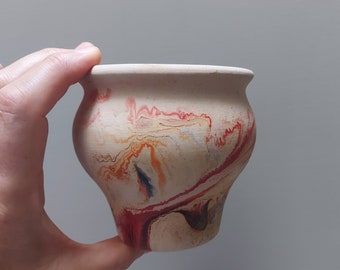Plantador de jarrón pequeño de cerámica Nemadji vintage