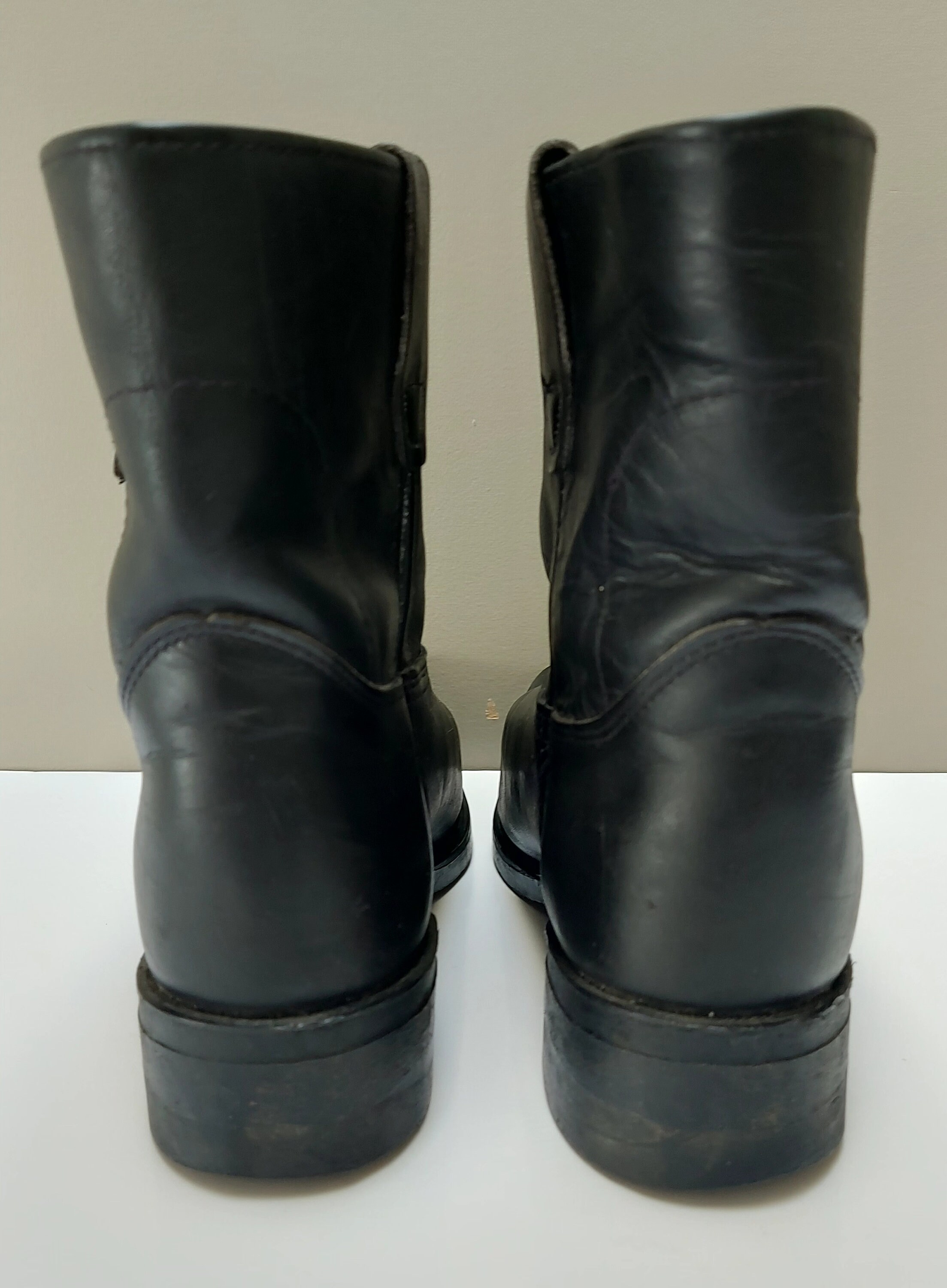 Durango Engineer Boots Black suede size 8 great condition BED STU Tall Wedge Boots Black Suede Leather Women main image 2