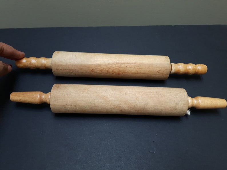Vintage Rolling Pins Baribomaid Products Made In Quebec Canada 1970 S Foodie French Cookware Set Of 2