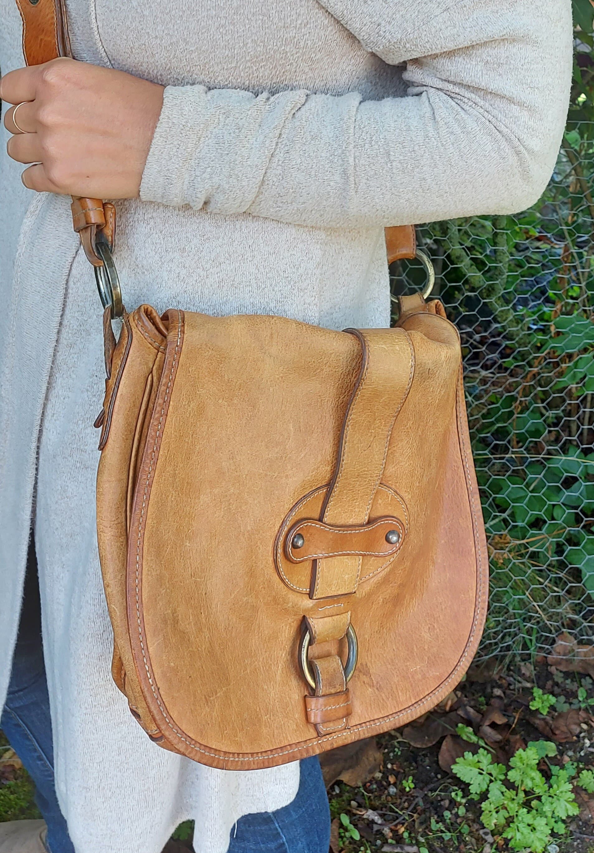 Boho Chic Suede Crossbody bag, Small lightweight Purse