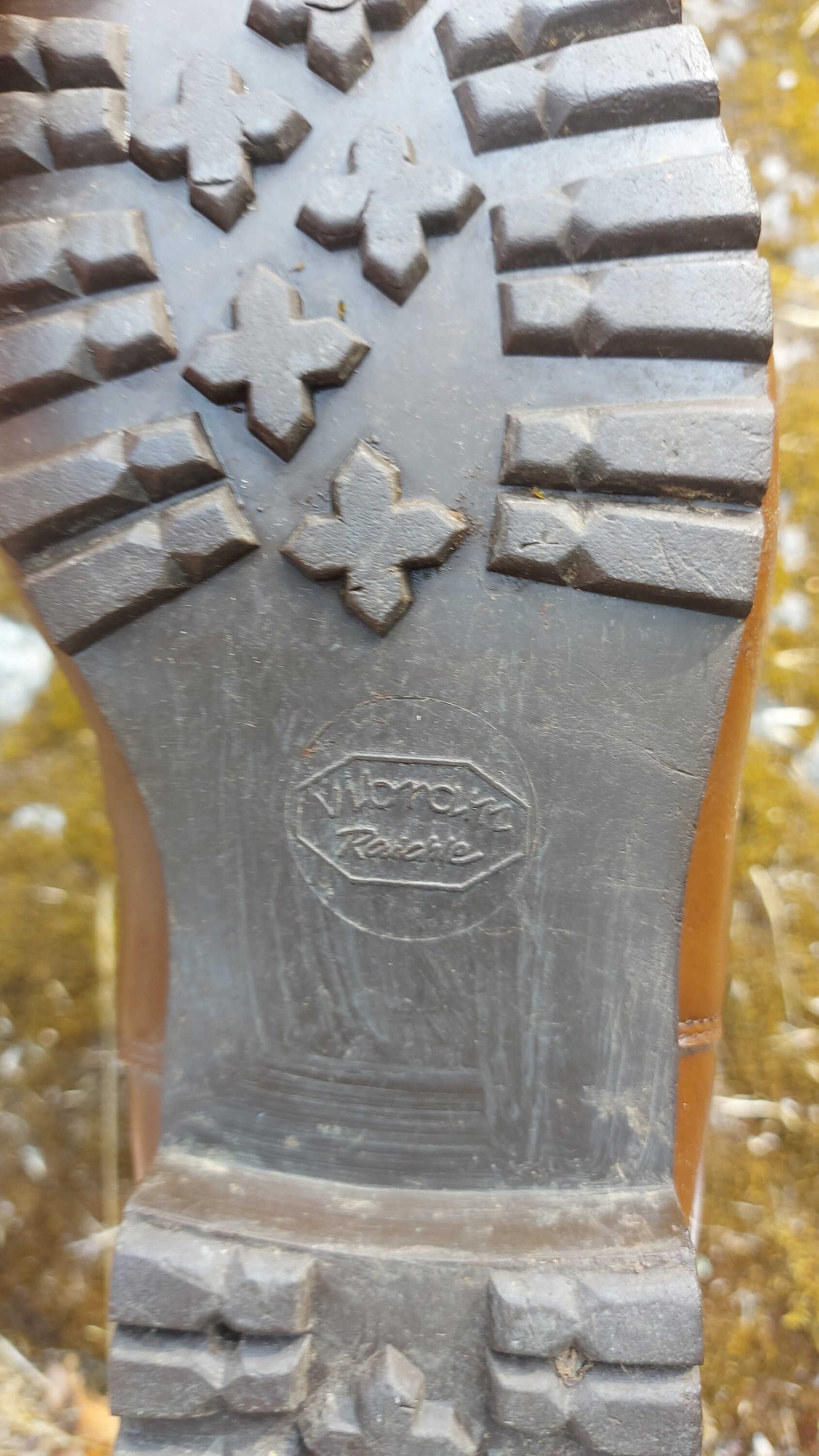 Vintage Raichle Hiking Boots Swiss Mountaineering Boots Brown