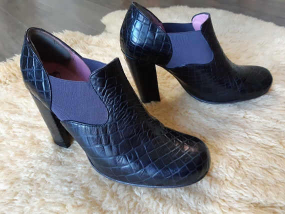 Scarpa Fluevog Pump High Heel Boot Style Slip On Tacco | Etsy Italia