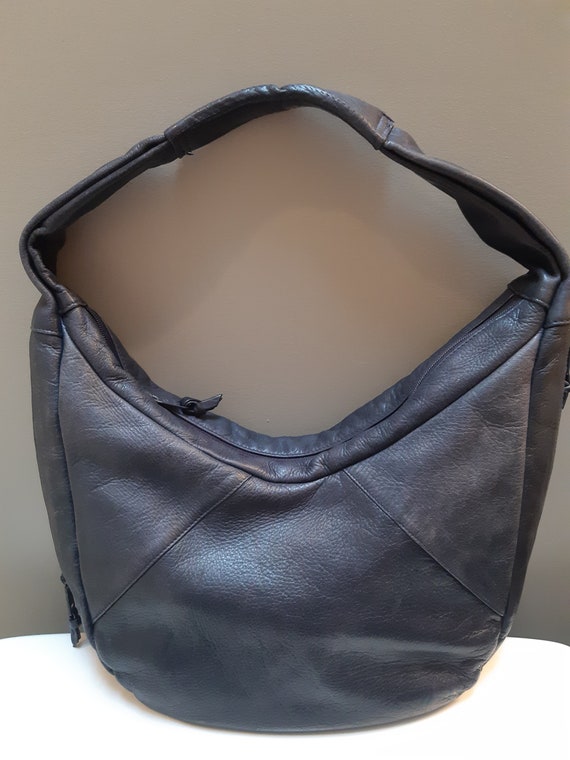 leather patchwork shoulder bag