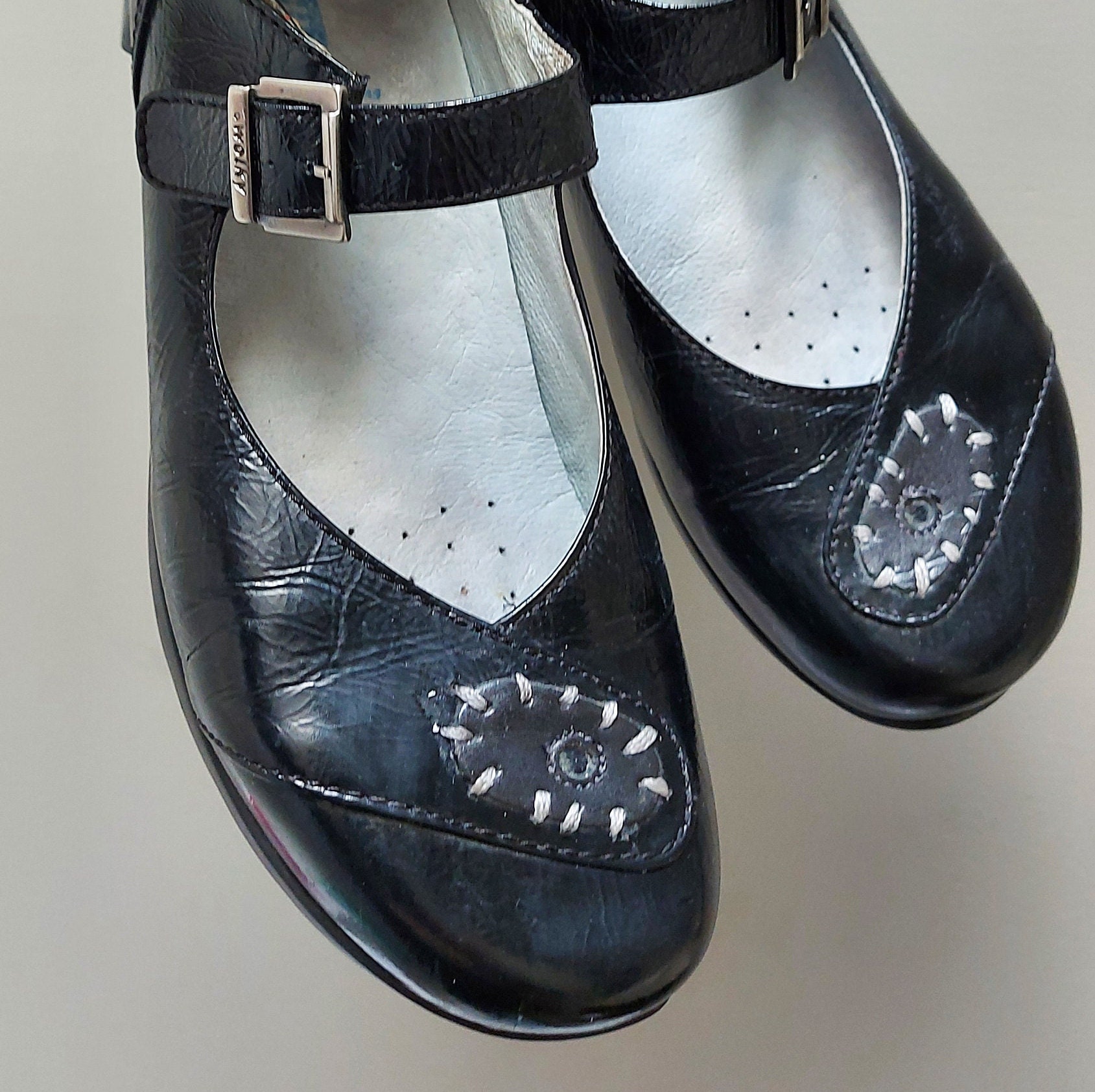 Verpletteren voorspelling voor Wolky Mary Jane Shoes Ladies Size 40 Black Leather Slight - Etsy Norway