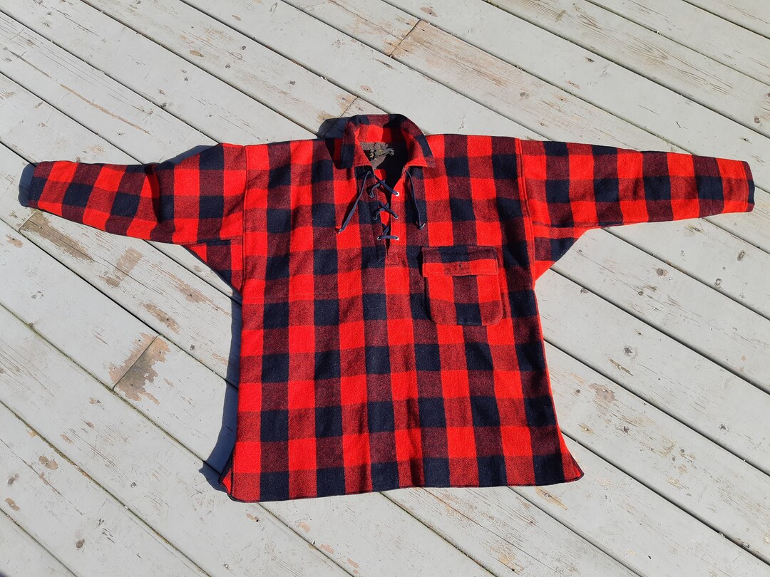 Vintage Swanndri Wool Pullover Jacket Orignal Shirt Style Etsy