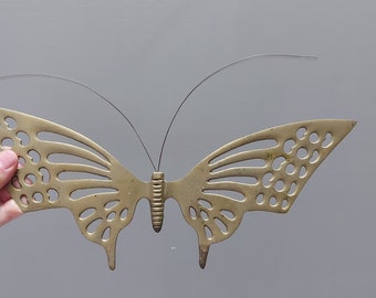 Brass Butterfly Wall Hanging, Brass Room Decor, Unpolished, Marked,  Tarnished Brass, Wire Loop to Hang. -  Canada