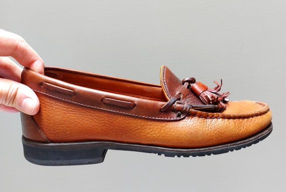 Allen Edmonds Tan Leather Slip-On Loafers, Made in USA s-l400.jpg main image 4