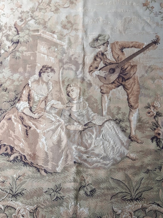 Authentic French Tapestry Wall Decor Floor Covering Etsy