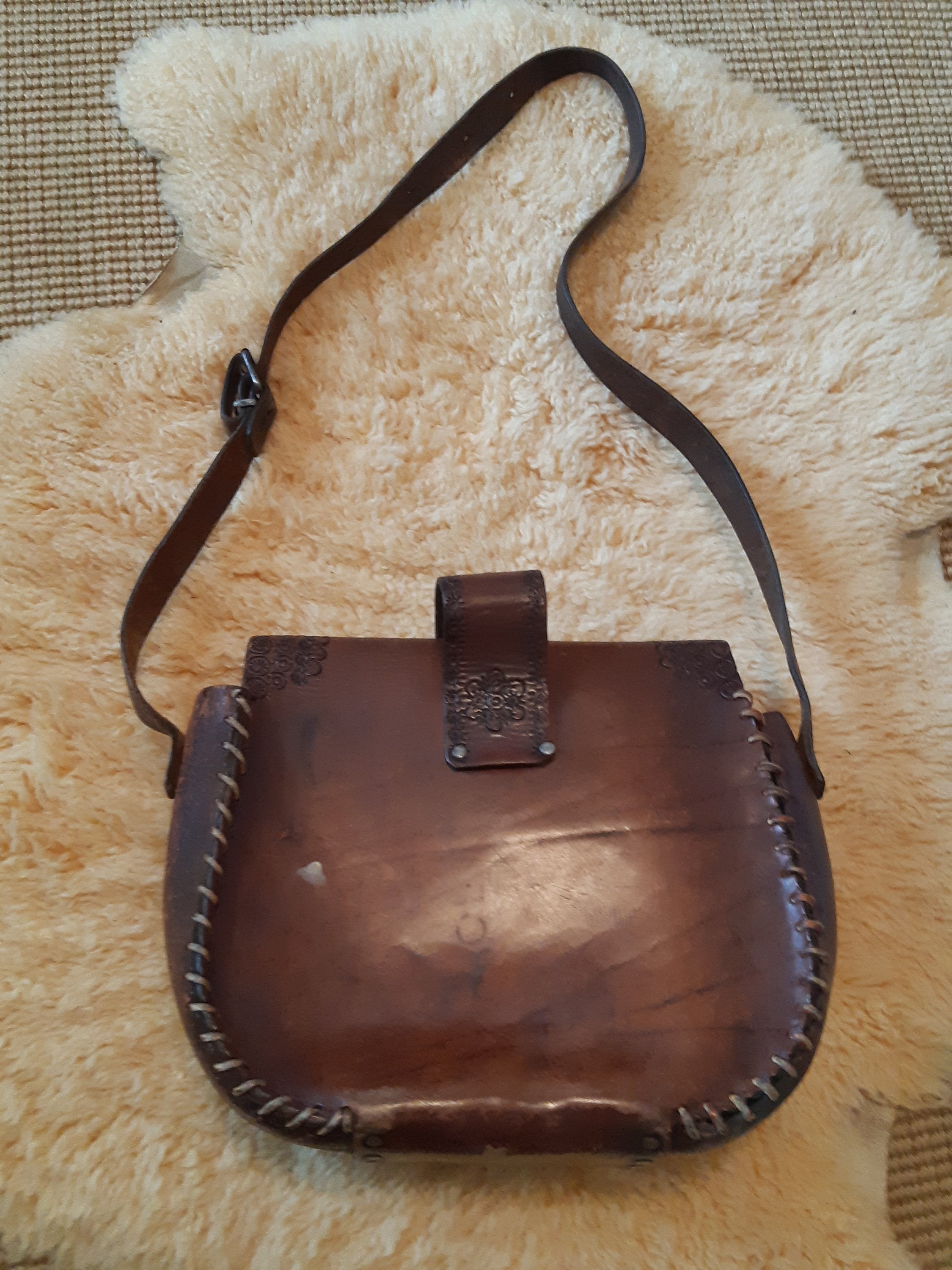 HUECLOSET Vintage Leather Shoulder Bag 25KERO２93 Vintage Leather Bag/purse/shoulder Bag, Boho Chic - Etsy