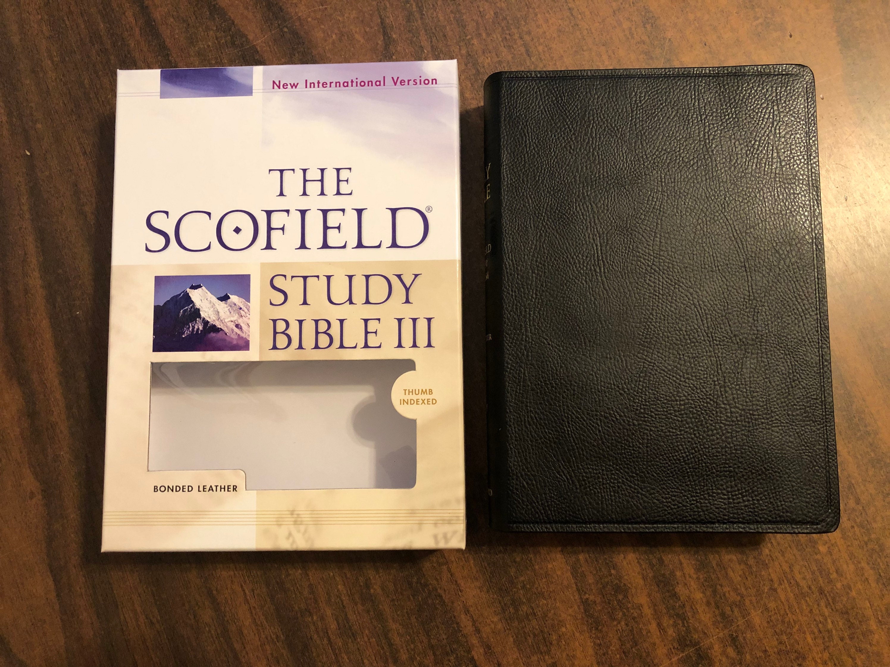 Personalized NIV 1984 Scofield Study Bible III Thumb Indexed Black