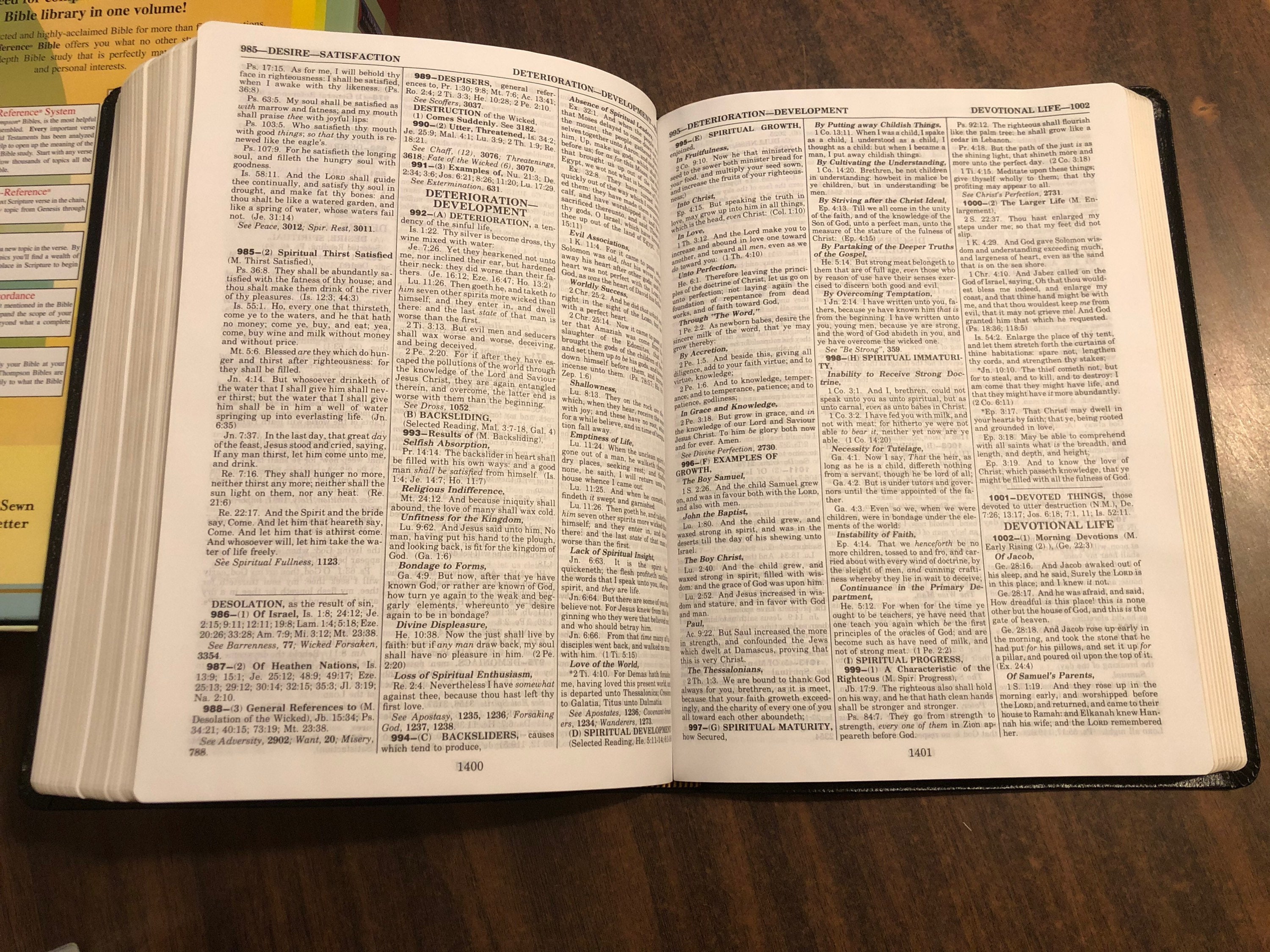 Personalized KJV Large Print Thompson Chain Reference Study Bible