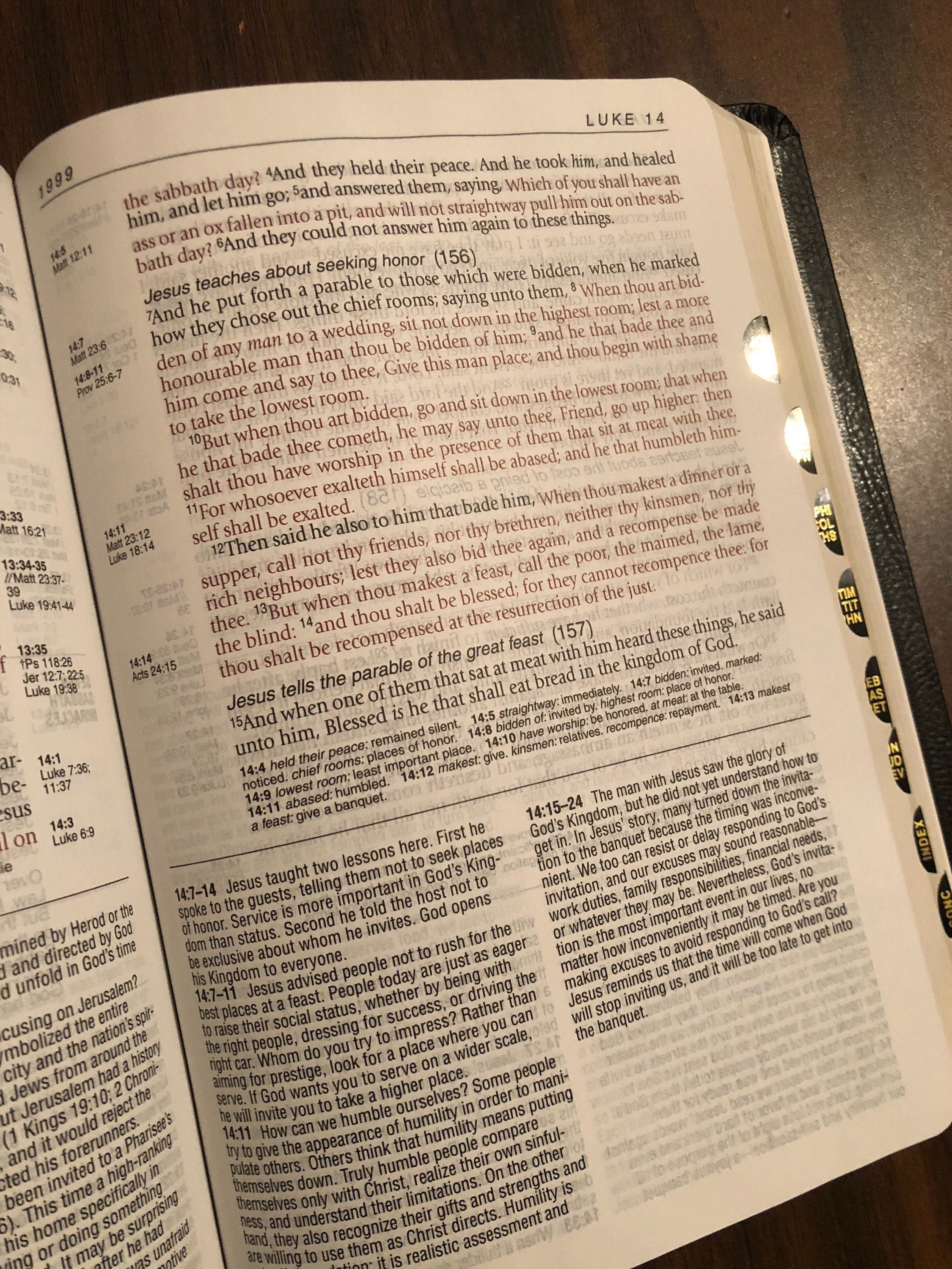 Personalized kjv large print life application study bible indexed
