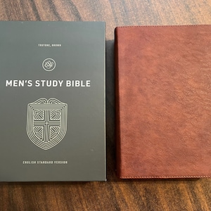 Personalized ESV Mens Study Bible - Brown TruTone,  Custom Imprinted, ISBN 9781433581632