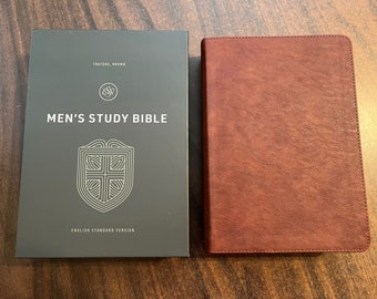 Personalized ESV Mens Study Bible - Brown TruTone,  Custom Imprinted, ISBN 9781433581632