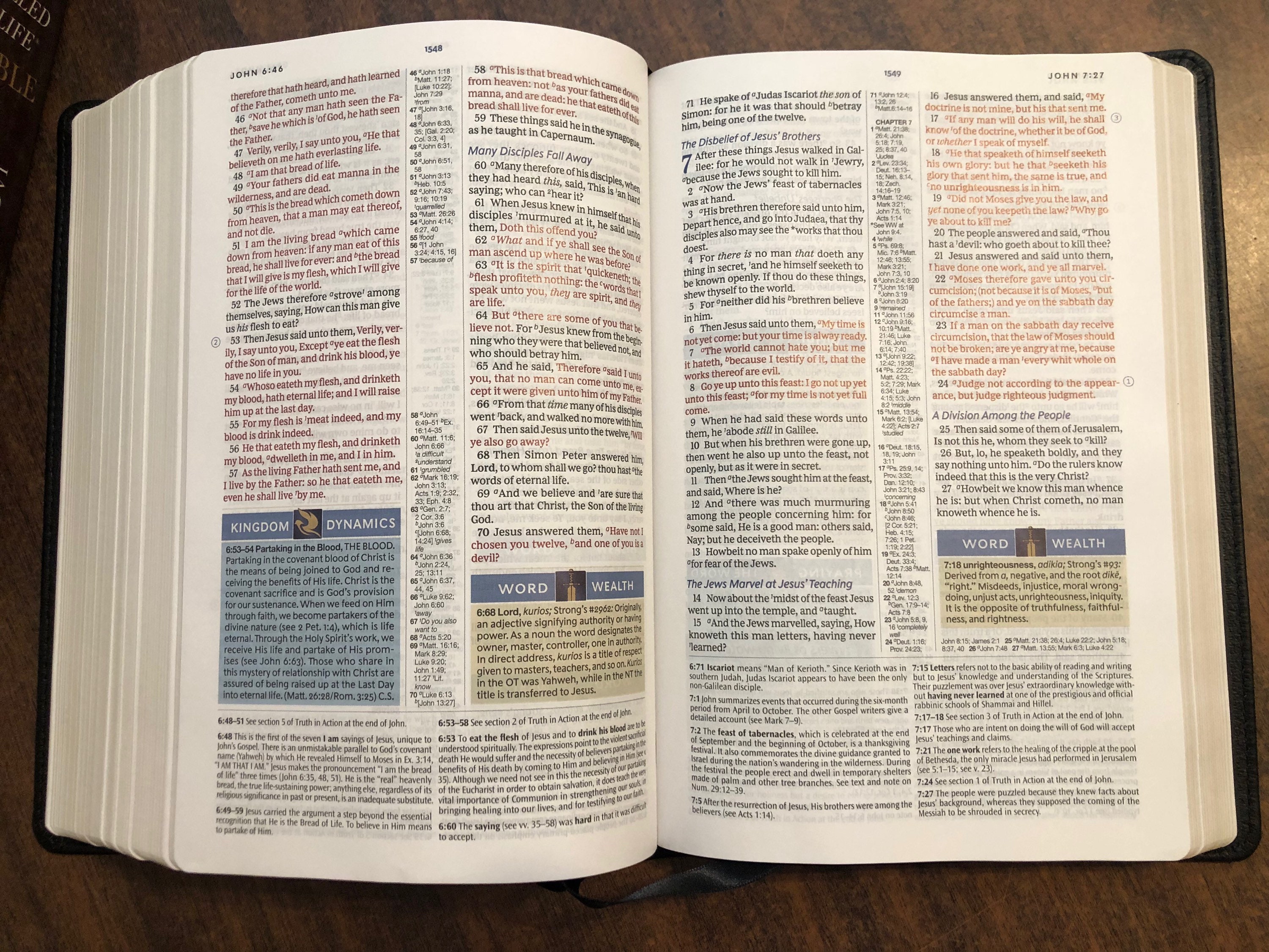 Personalized KJV Spirit Filled Life Study Bible Black - Etsy