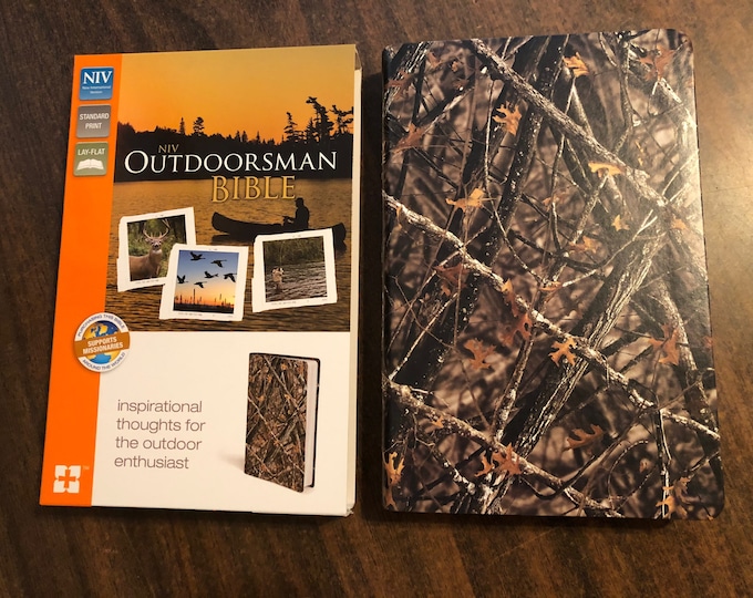 Personalized NIV Outdoorsman Bible Camo Camouflage Duotone Custom
