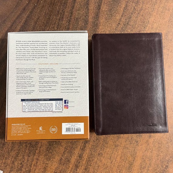 Personalized LSB Macarthur Study Bible , Brown Leathersoft
