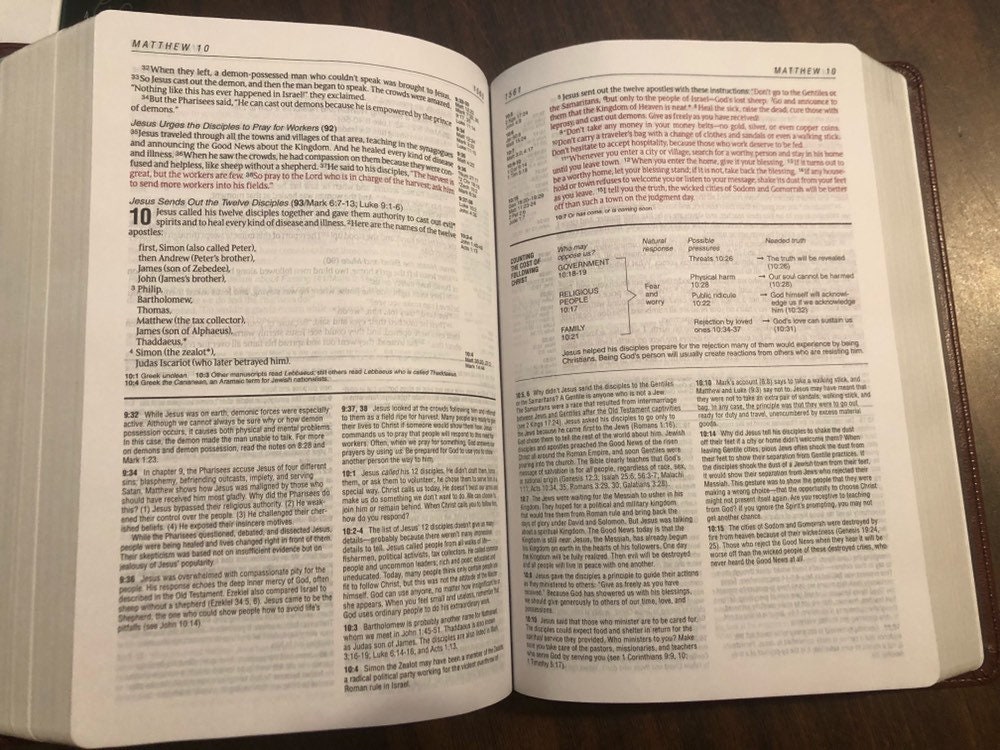 PERSONALIZED ** NLT Life Application Study Bible Black