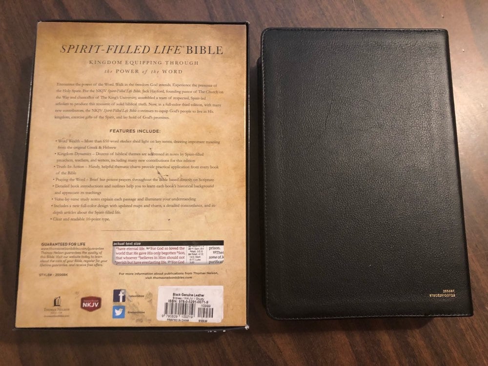 Nkjv Spirit Filled Life Bible Third Edition Imitation Leather Brown