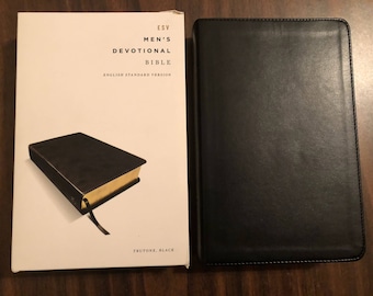 Personalized Mens Bible, ESV Mens Devotional Bible, Black TruTone ** Custom Imprinted, ISBN 9781433548437