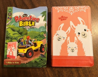 Personalized NIRV Adventure Bible For Early Readers - Peach LeatherSoft ** Custom Imprinted