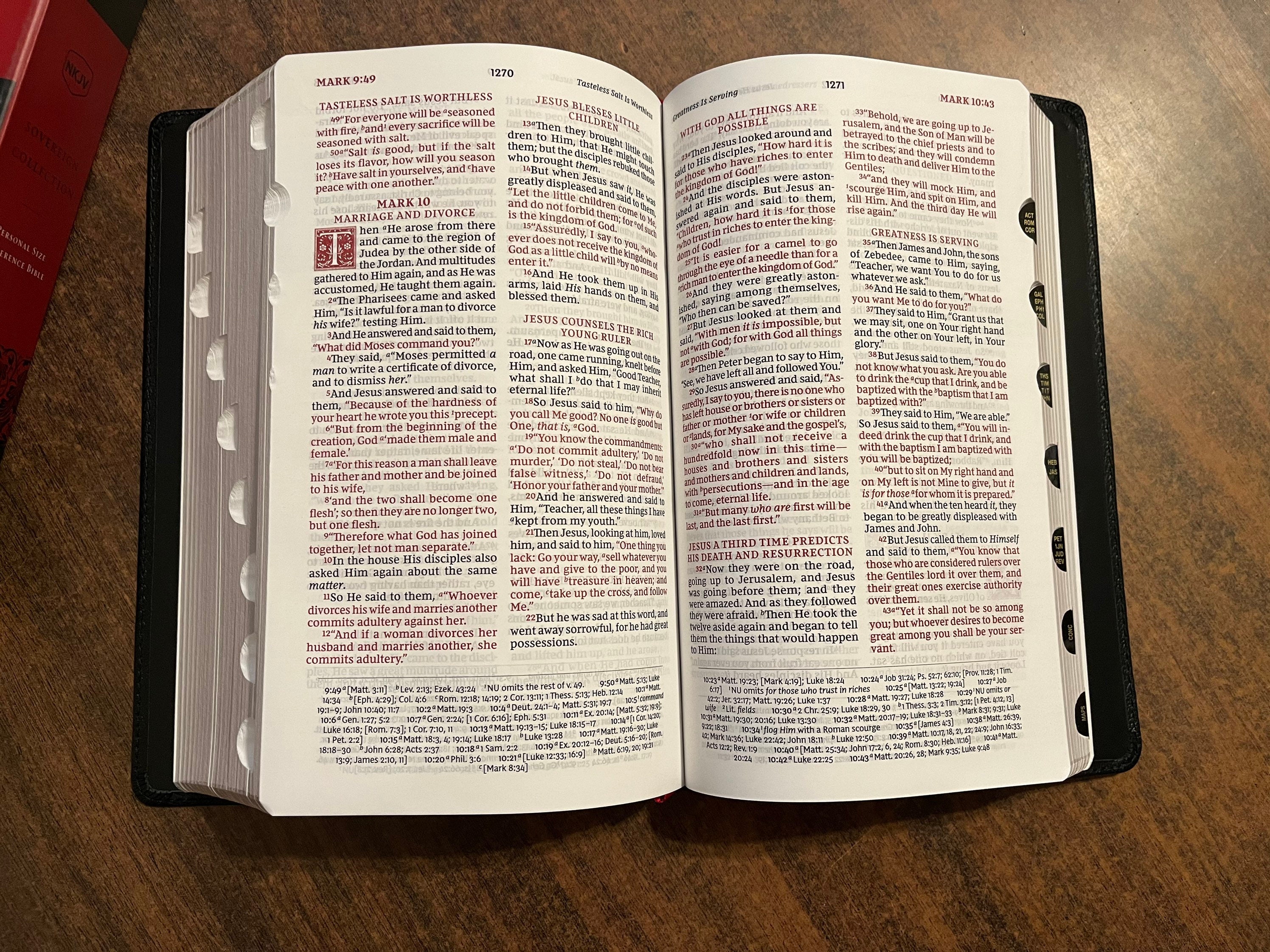 Personalized NKJV Sovereign Collection Personal Size Bible Thumb personalized-nkjv-sovereign-collection-personal-size-bible-thumb