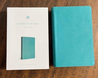 Personalized Bible, ESV Student Study Bible, Turquoise TruTone, ISBN 9781433556241