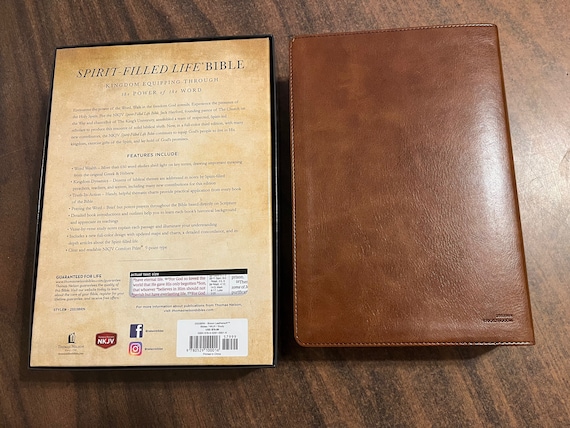 Personalized NKJV Spirit Filled Life Study Bible - Brown