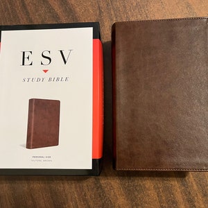 Personalized ESV Study Bible Personal Size - Brown Trutone  Custom Imprinted, ISBN 9781433547621