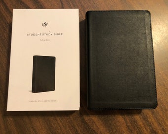 Personalized Bible, ESV Student Study Bible - Black Trutone  Custom Imprinted, ISBN 9781433571961