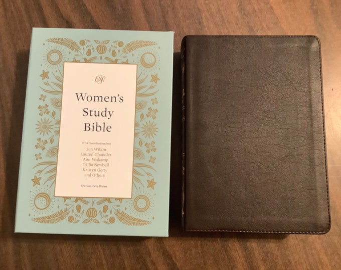Personalized ESV Women's Study Bible - Deep Brown Trutone ** Custom Imprinted, ISBN 9781433572050