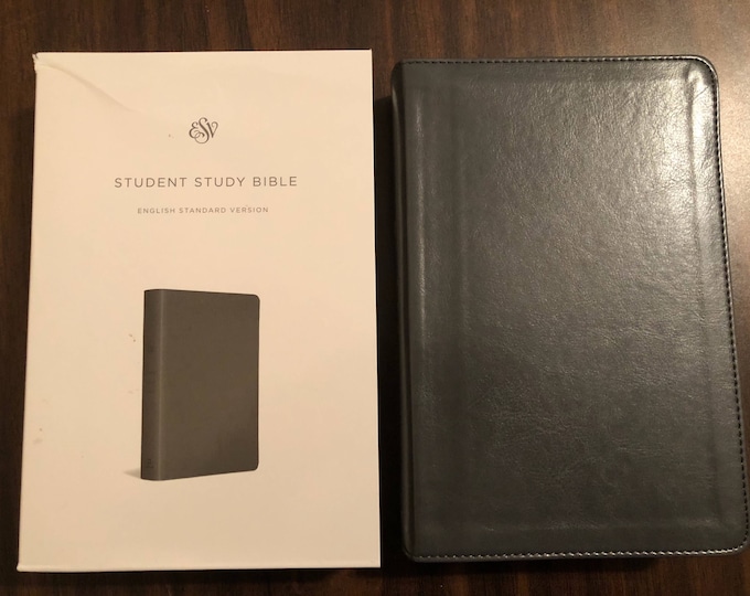 Personalized ESV Student Study Bible - Gray Trutone  Custom Imprinted, ISBN 9781433552724